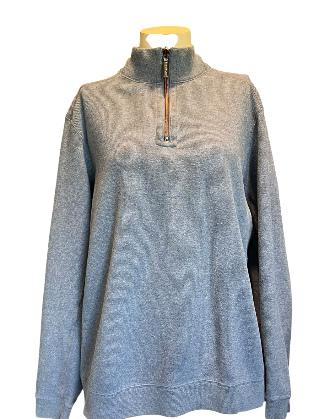 Tommy Bahama Light Heather Gray Half-Zip Pullover